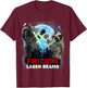 Battle of Giant Cat, Frickin Laser Beams, Galaxy T-Shirt - T-Shirt | Maroon