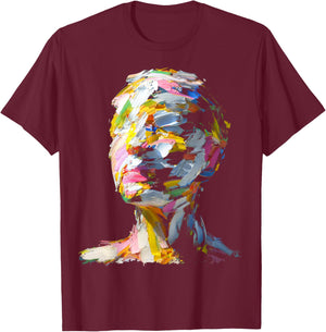 Graffiti Women's Top T-Shirt - T-Shirt | Maroon