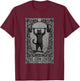 The Gym Lover Tarot Card Cat Lifting Weight Grunge Men Women T-Shirt - T-Shirt | Maroon