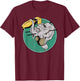 WW2 404th Bombardment Squadron Patch Distressed T-Shirt - T-Shirt | Maroon
