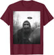 Funny graphic Sasquatch BigFoot UFO Alien Funny weird T-Shirt - T-Shirt | Maroon