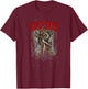 Guns N' Roses Official Sketched Cherub T-Shirt - T-Shirt | Maroon