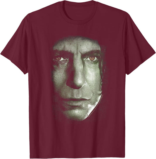 Harry Potter Snape Head T-Shirt - T-Shirt | Maroon