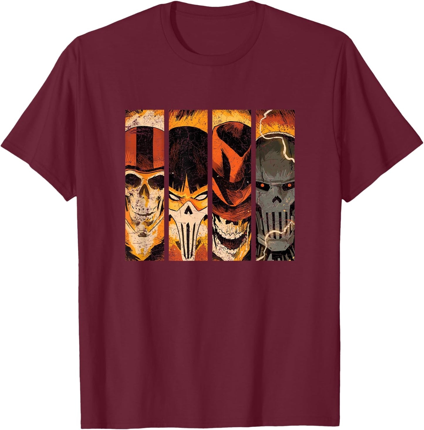 Marvel Ghost Rider Ghost Racers Spirits of Vengeance T-Shirt - T-Shirt | Maroon