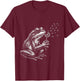 Blowing Wishes Frog Blowing Dandelion Vintage Art T-Shirt - T-Shirt | Maroon