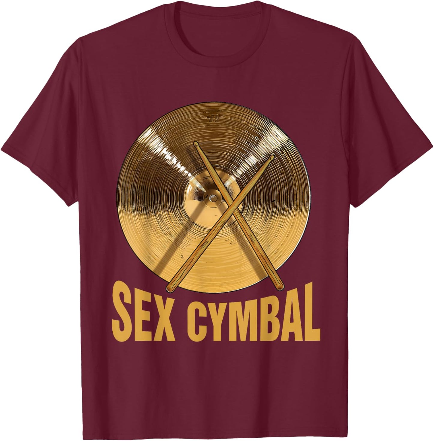 Sex Cymbal T-Shirt - T-Shirt | Maroon