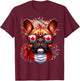 French Bulldog Canada Frenchie Flag Canadian Pet Dog Cute Women Kids T-Shirt - T-Shirt | Maroon