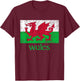 Dragon of Wales Flag Welsh Cymru Flags Medieval T-Shirt - T-Shirt | Maroon