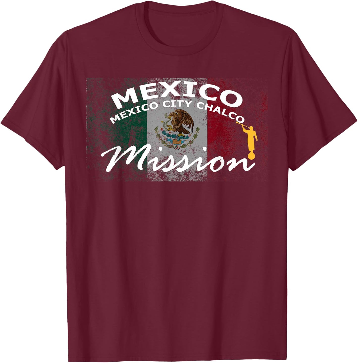 Mexico City Chalco Mormon LDS Mission Missionary Gift T-Shirt - T-Shirt | Maroon