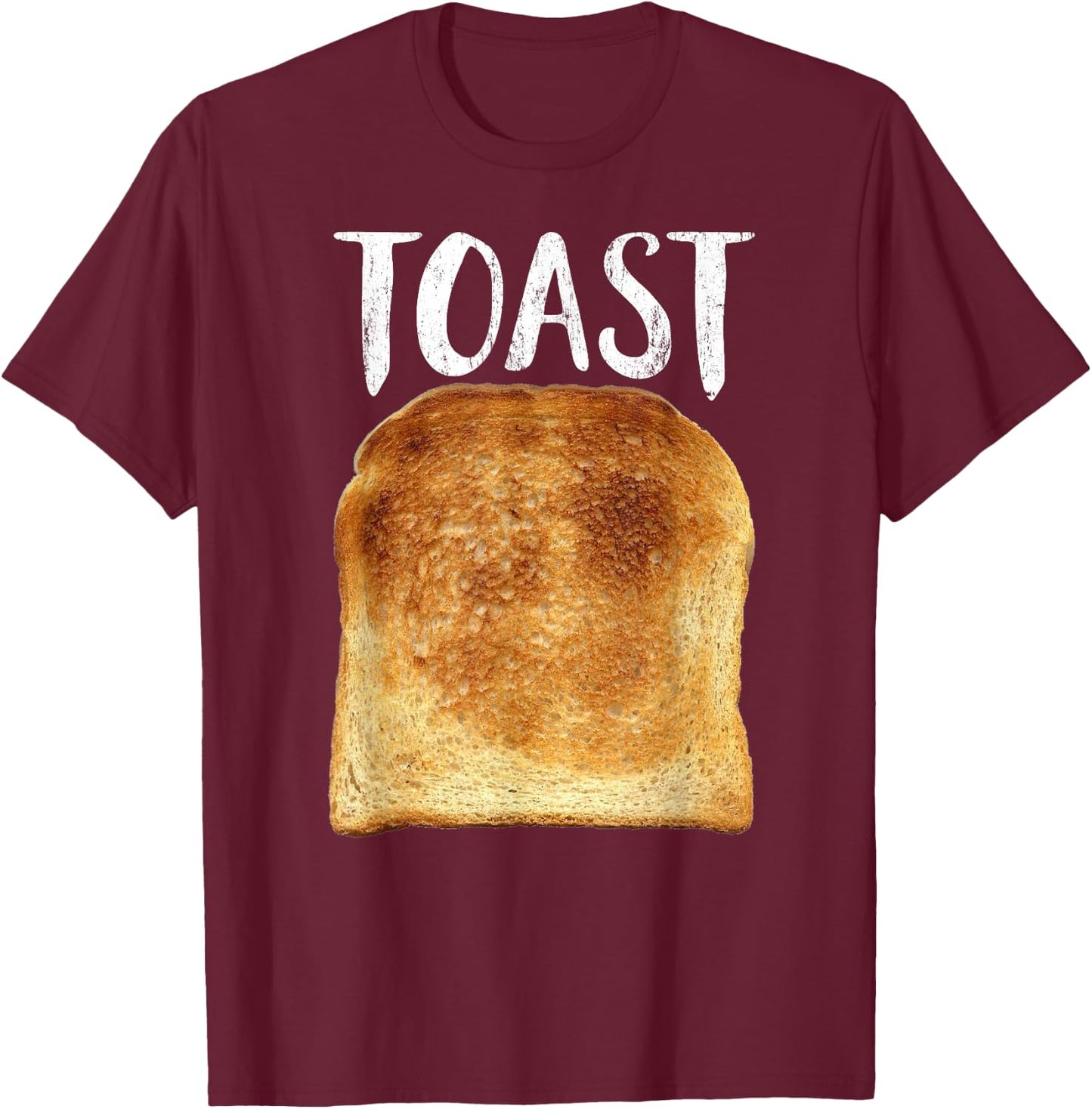 Toast Costume Halloween Funny Bread Lover T-Shirt - T-Shirt | Maroon