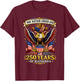 One Nation Under God 1776 2026 Patriotic USA Flag T-Shirt - T-Shirt | Maroon