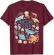 Vintage Marine Animals Sea Creature Art, an Ocean Life T-Shirt - T-Shirt | Maroon