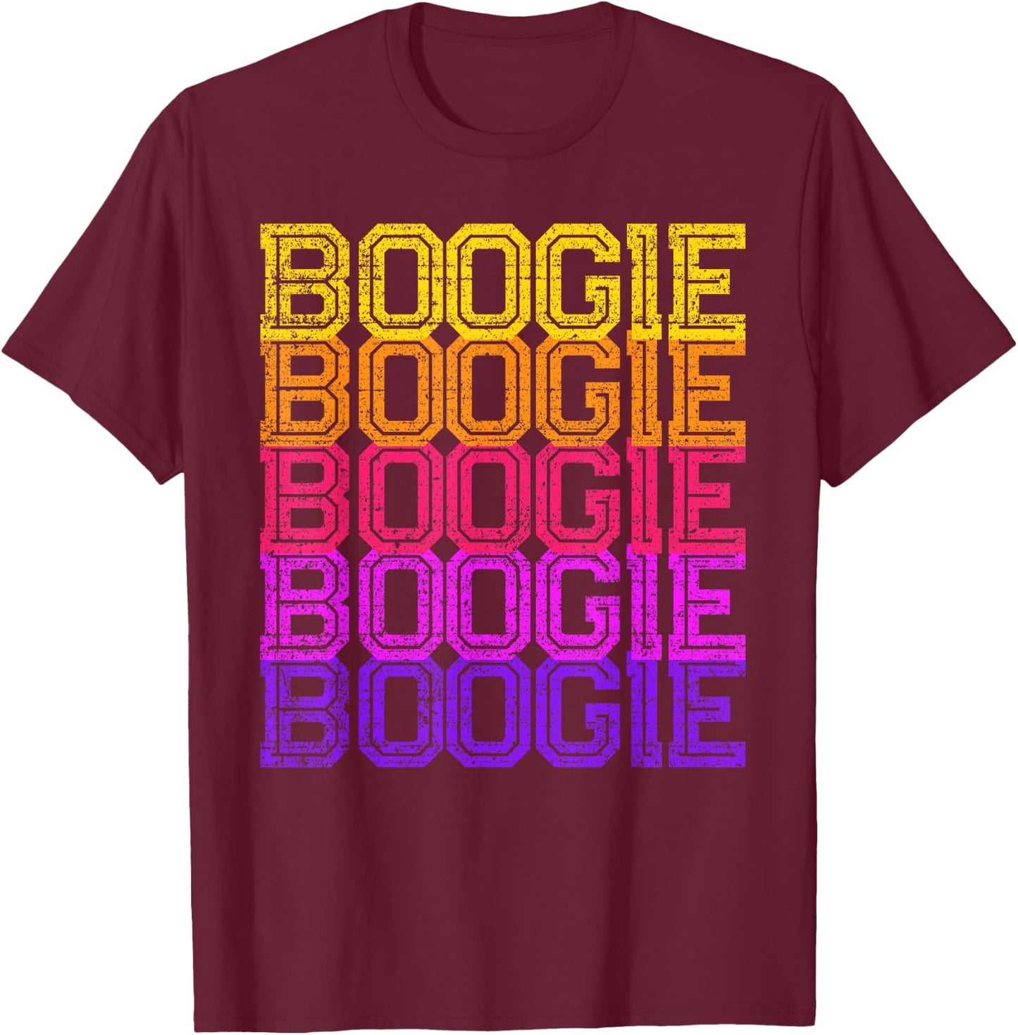 Retro Boogie T-Shirt - T-Shirt | Maroon