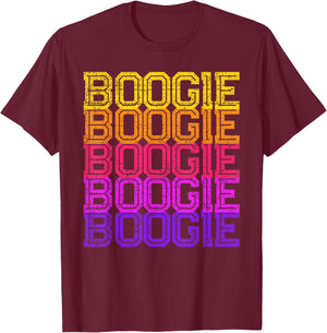 Retro Boogie T-Shirt - T-Shirt | Maroon