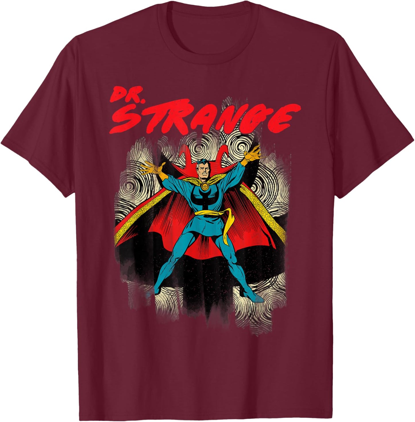 Dr. Strange Hands Out Ready For Some Magic Graphic T-Shirt - T-Shirt | Maroon