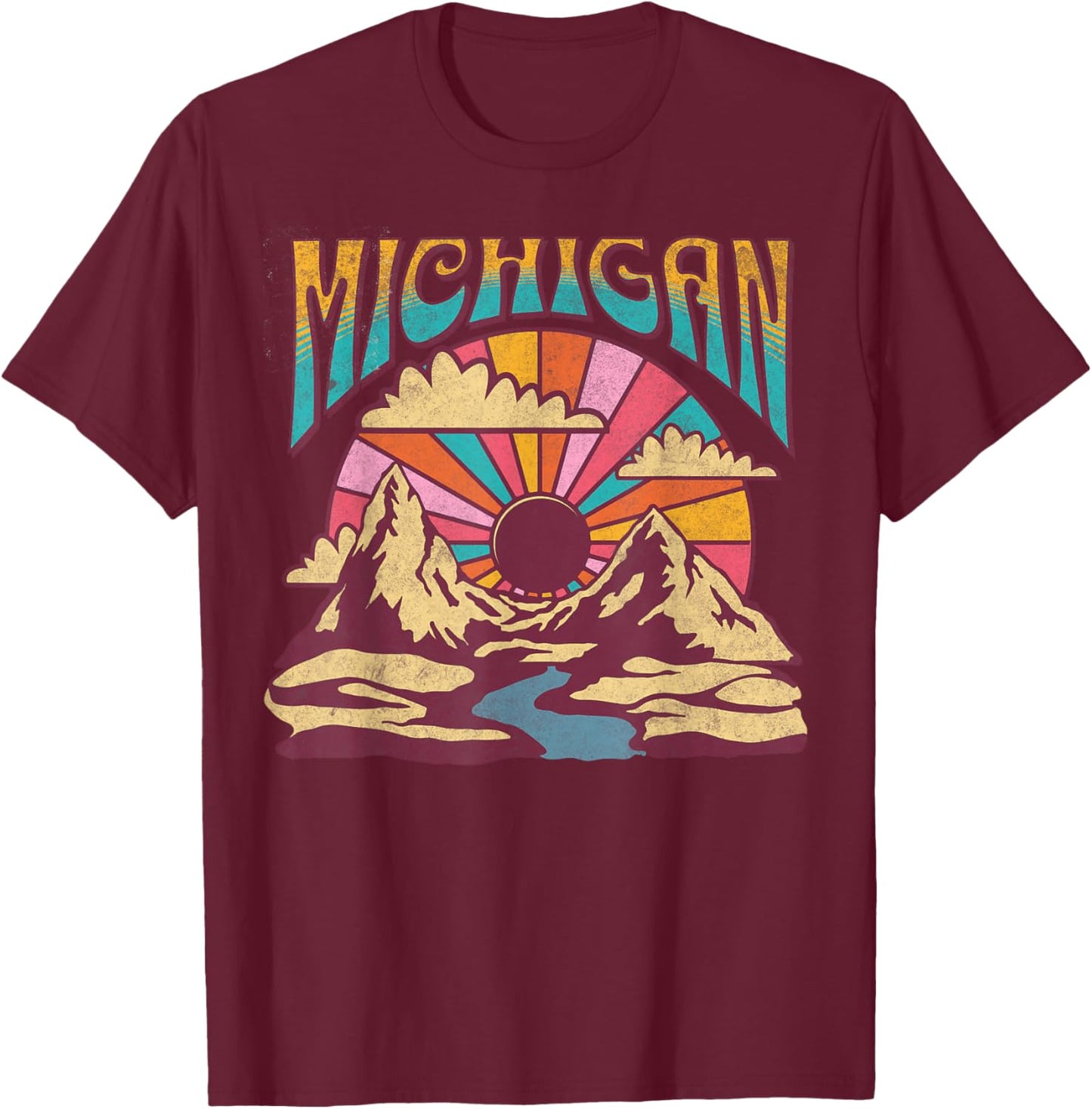 Michigan T-Shirt - T-Shirt | Maroon