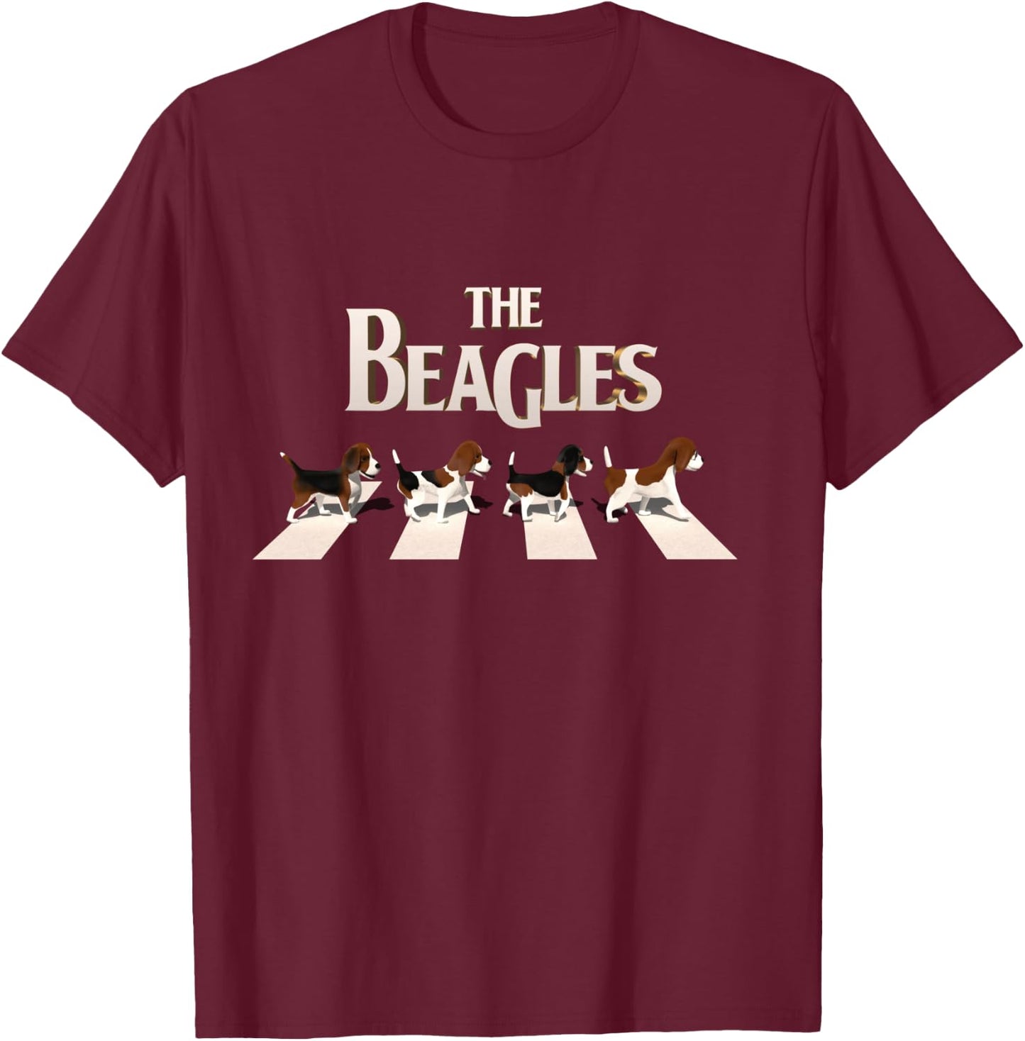 "The Beagles" Premium T-Shirt - T-Shirt | Maroon