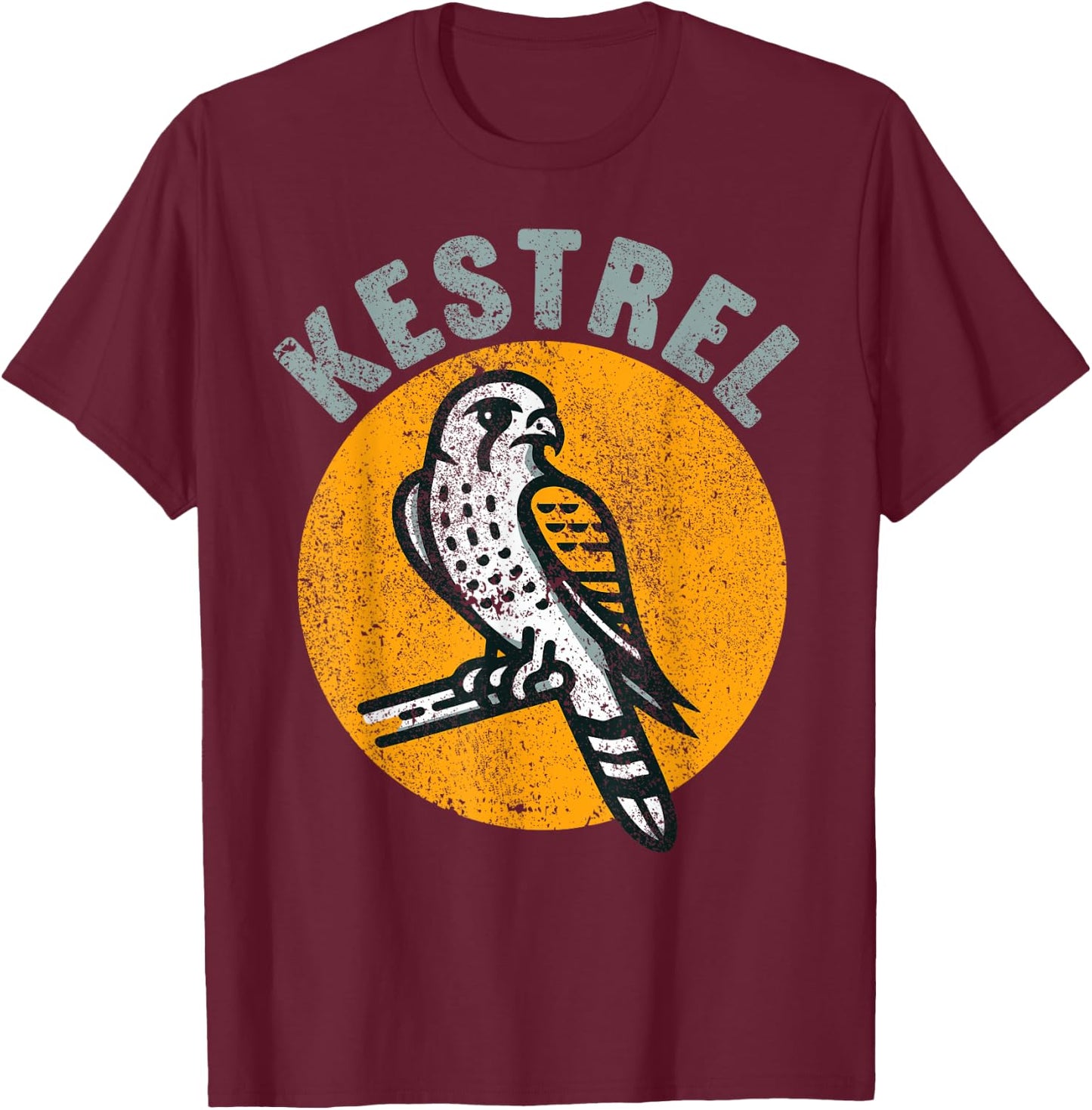 Kestrel Falcon American Kestrel T-Shirt - T-Shirt | Maroon