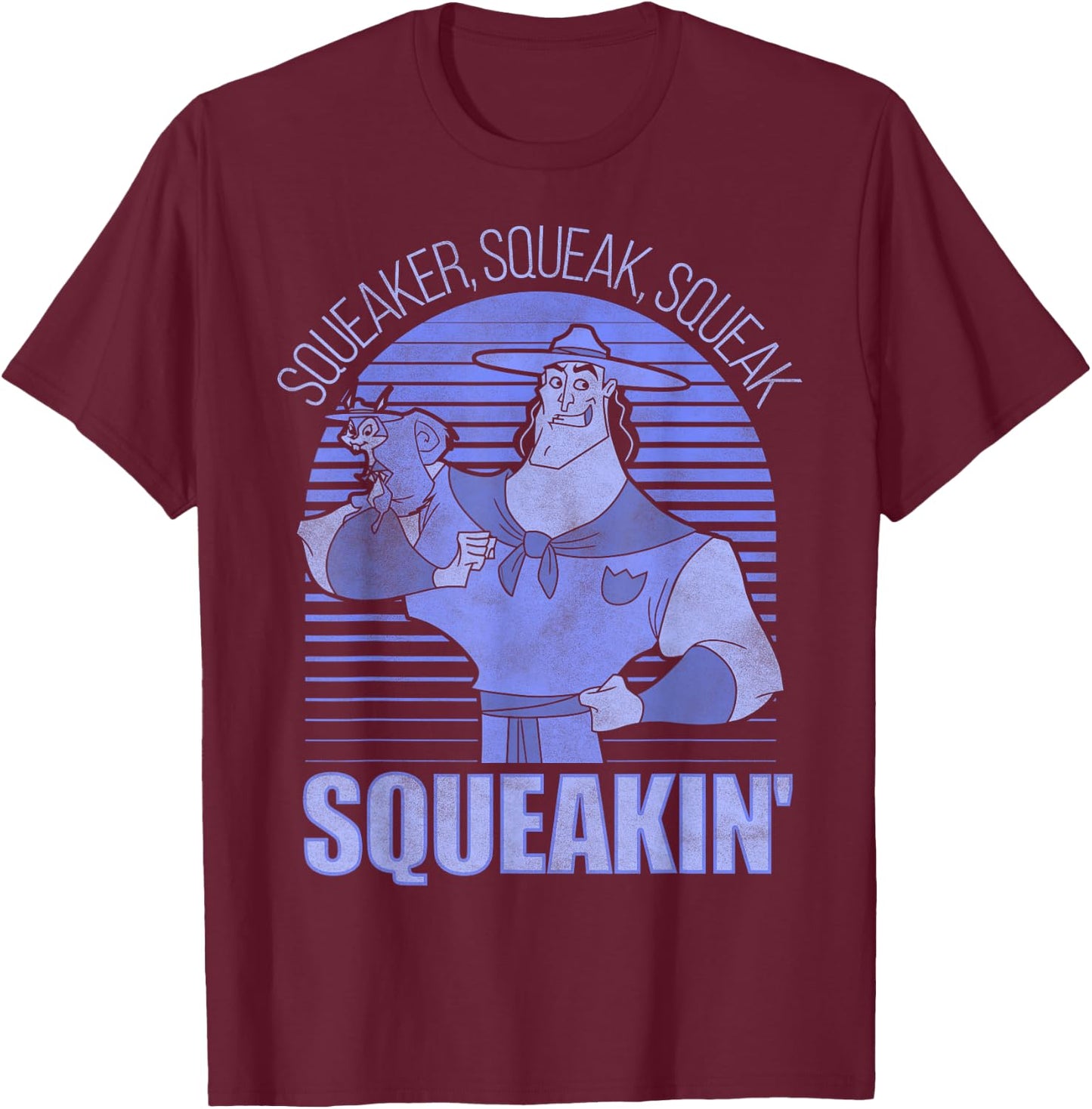 Disney Emperor's New Groove Kronk Squeakin' Squeaker T-Shirt - T-Shirt | Maroon