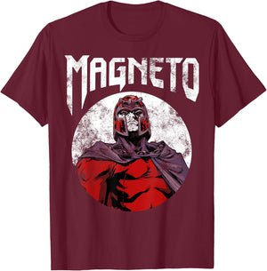 Marvel X-Men Magneto Classic Retro Rock Band Graphic T-Shirt - T-Shirt | Maroon