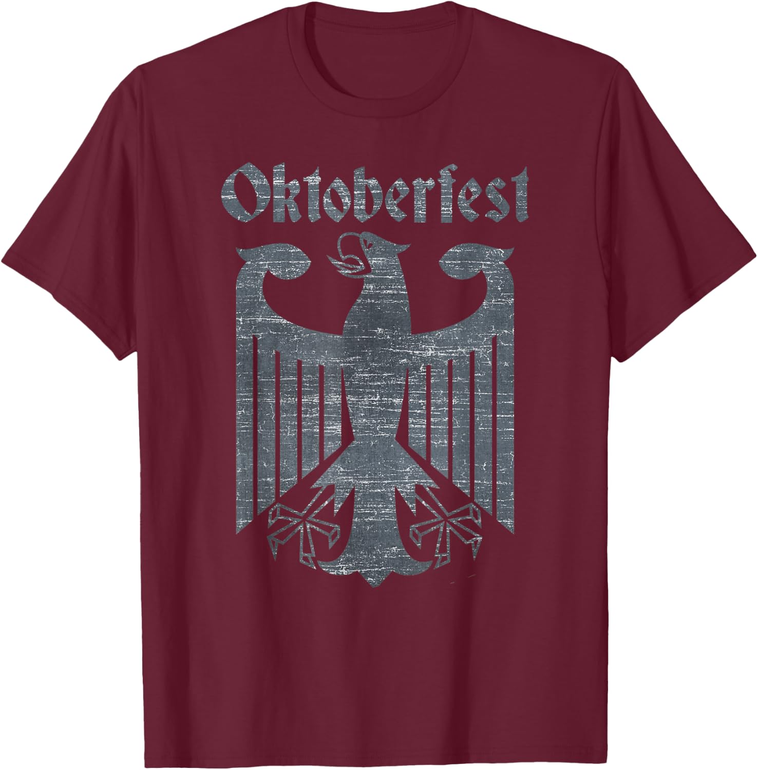 Oktoberfest Deutschland German Bundesadler Eagle Coat of Arm T-Shirt - T-Shirt | Maroon