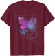 Butterfly graphic who love butterflies, gift T-Shirt - T-Shirt | Maroon