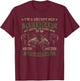 Grumpy Old Veteran Level Sarcasm Depends on Your Stupidity T-Shirt - T-Shirt | Maroon