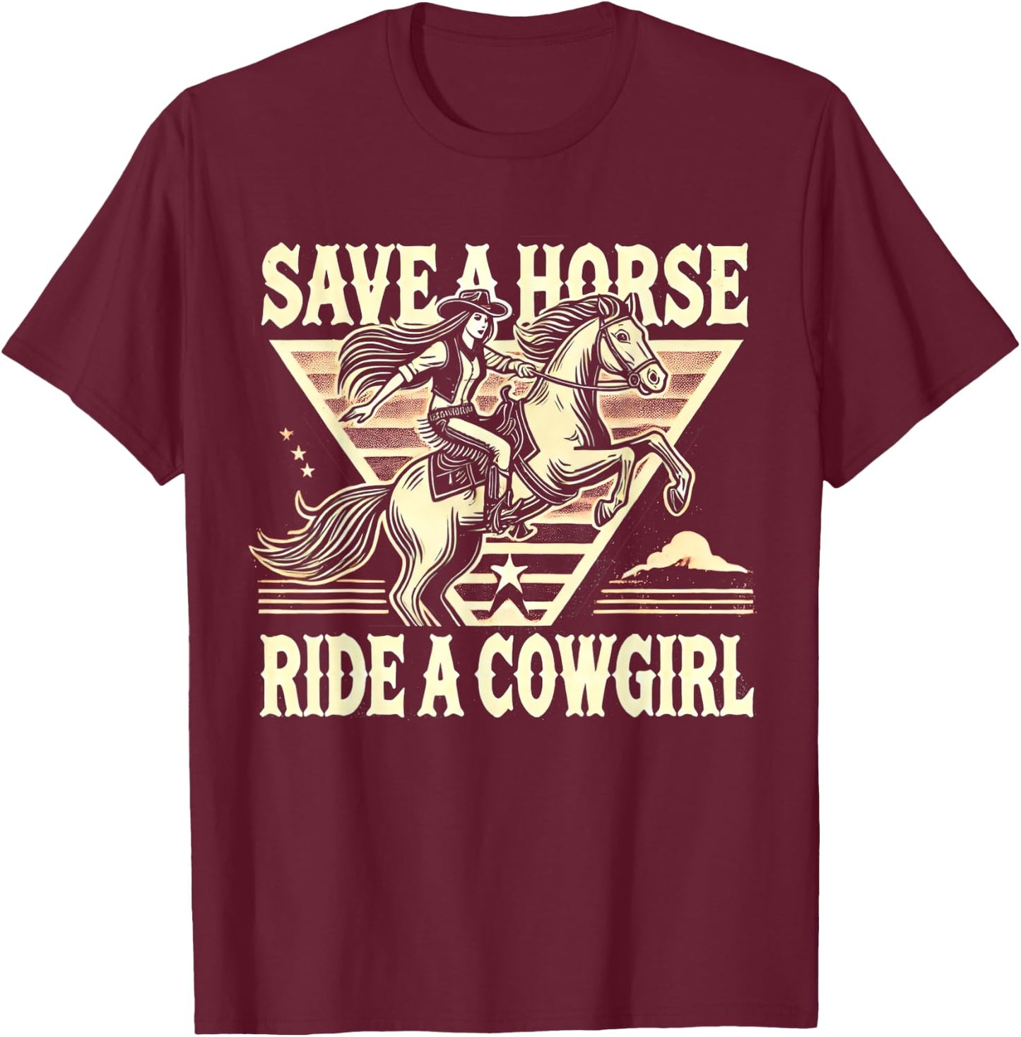 Ride A Cowgirl Subtle Lesbian Pride WLW Queer Gay Art Design T-Shirt - T-Shirt | Maroon
