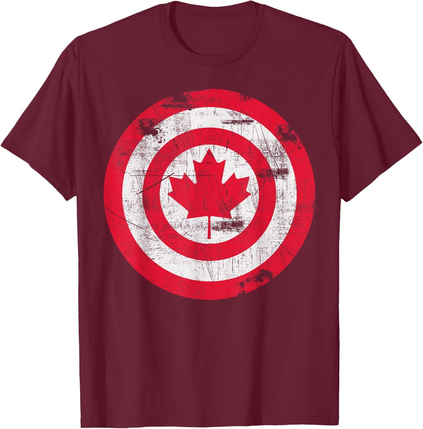 Captain Canada Flag T-Shirt - T-Shirt | Maroon