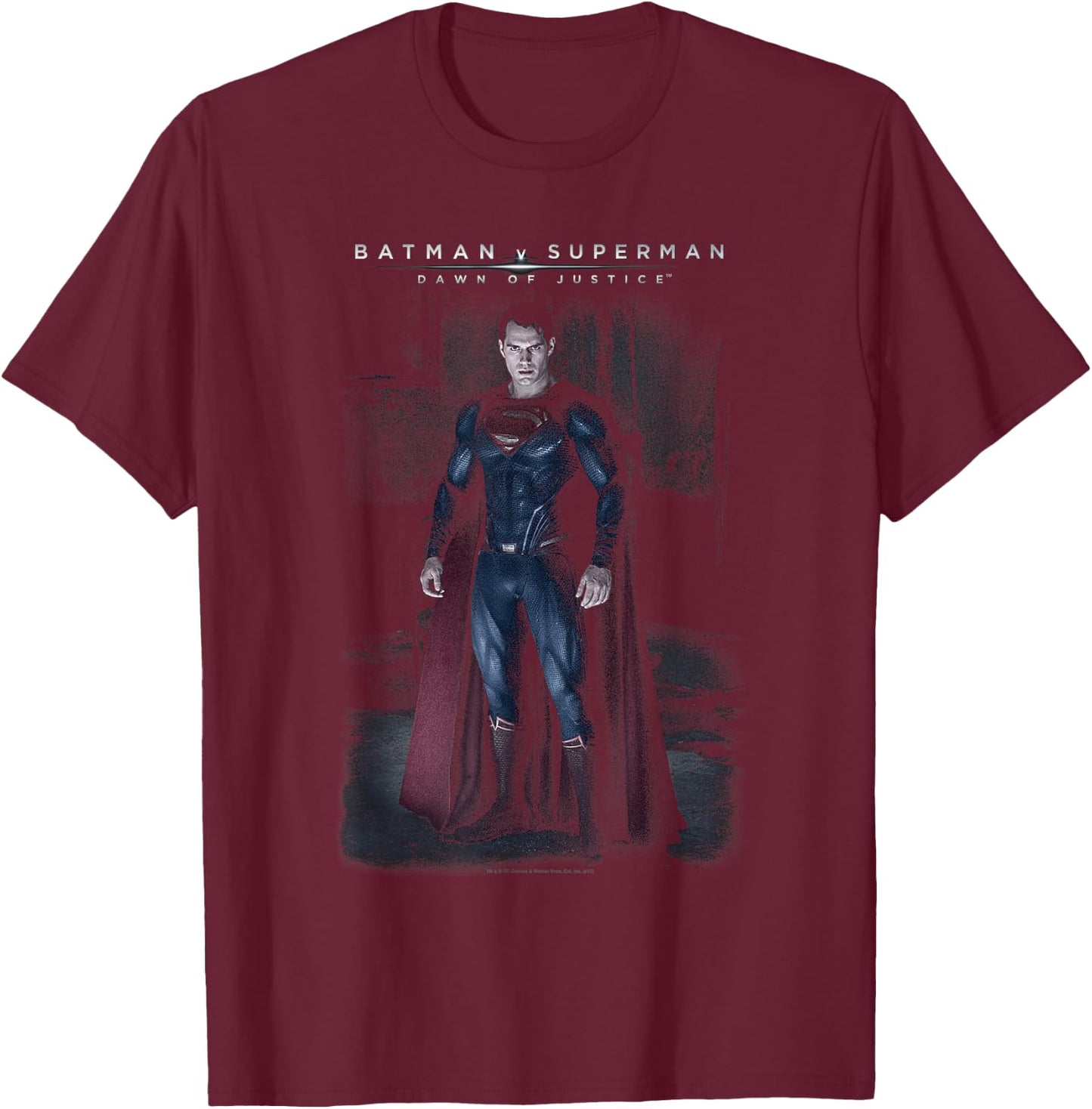 Batman v Superman Stand Tall T Shirt T-Shirt - T-Shirt | Maroon