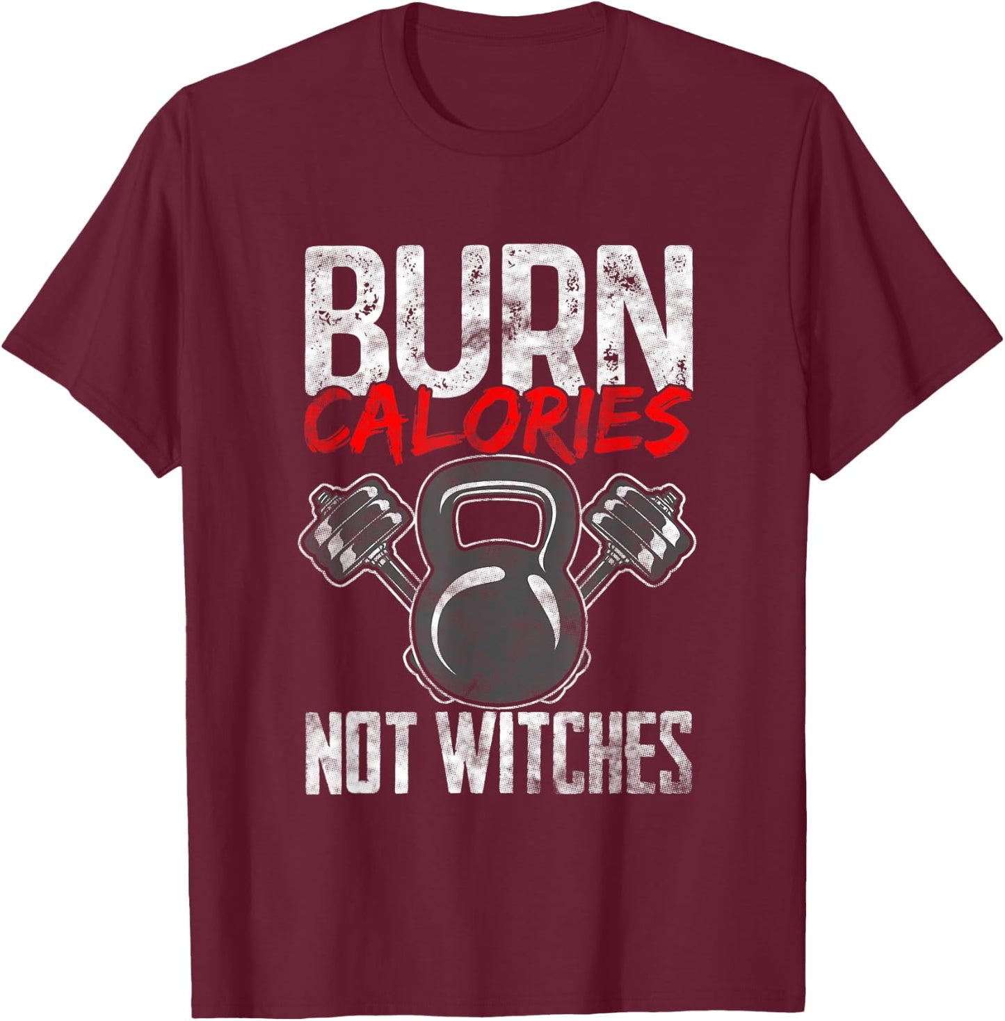 Gym Workout Halloween Shirt Weights Gift & Women T-Shirt - T-Shirt | Maroon