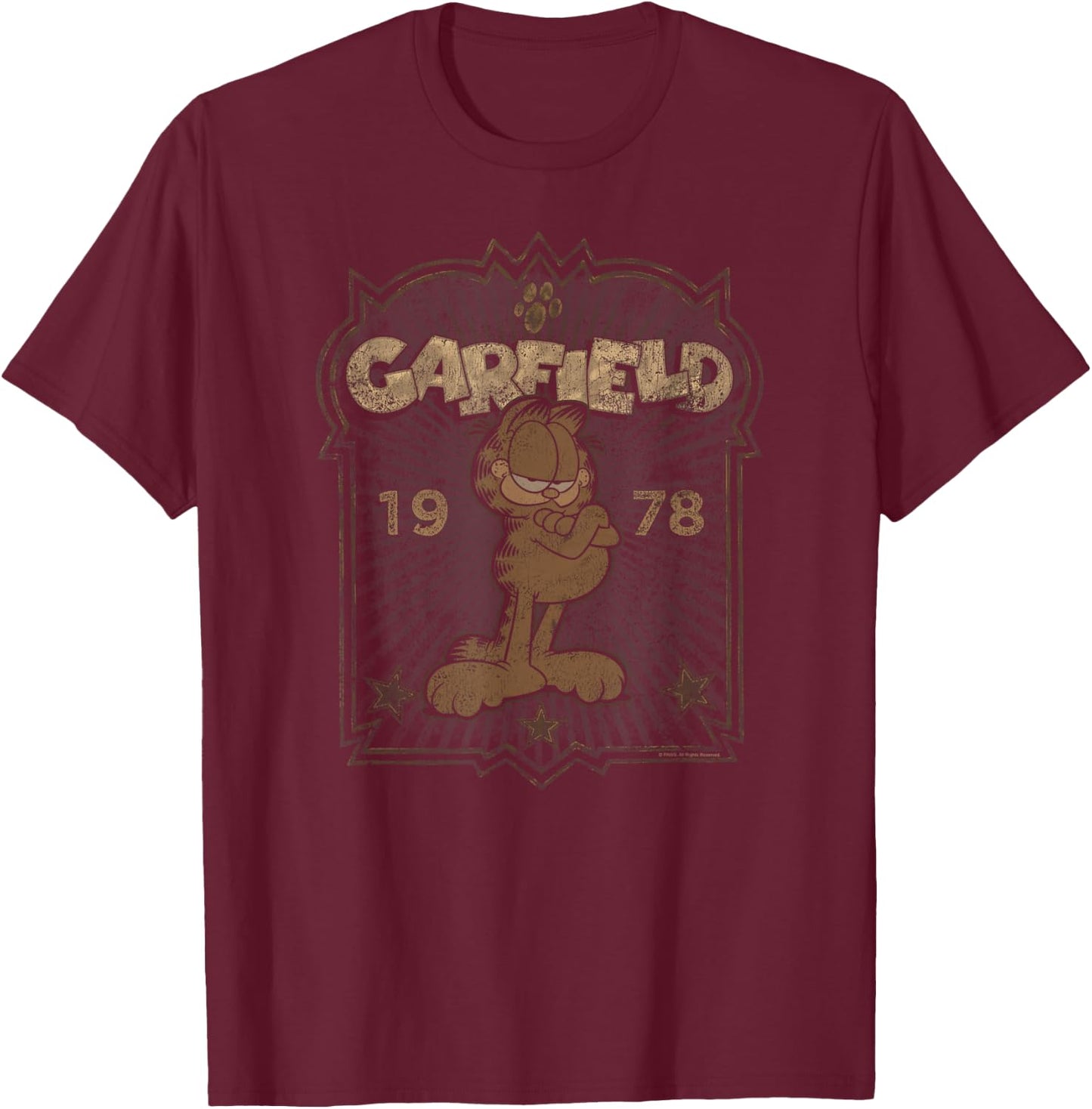 Garfield Est. 1978 T-Shirt - T-Shirt | Maroon