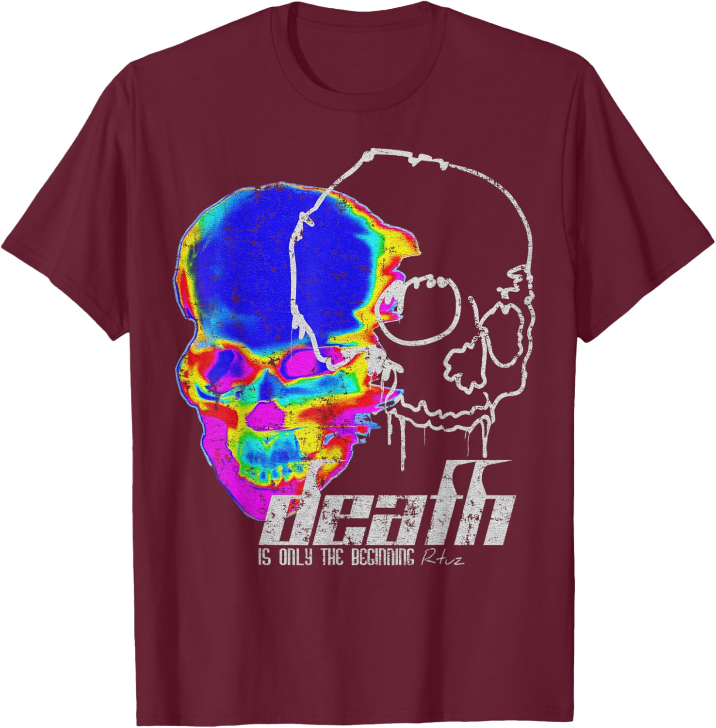 Aesthetic Clothes Retro Vintage Streetwear Fashion Women Men T-Shirt - T-Shirt | Maroon