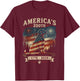 Labrador Retriever America's 250th Anniversary 1776 2026 T-Shirt - T-Shirt | Maroon