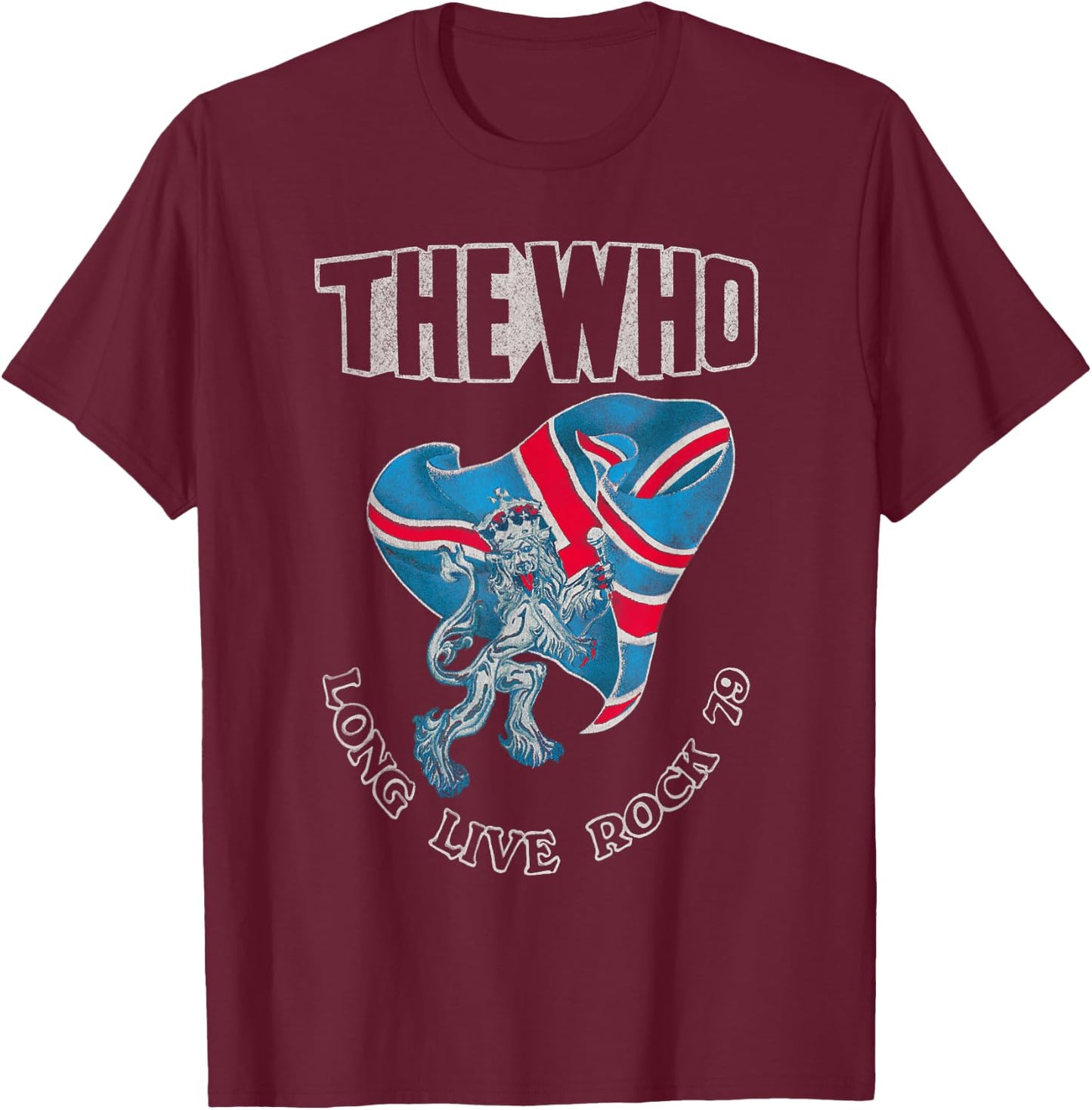 The Who Official Long Live Rock 79 T-Shirt - T-Shirt | Maroon