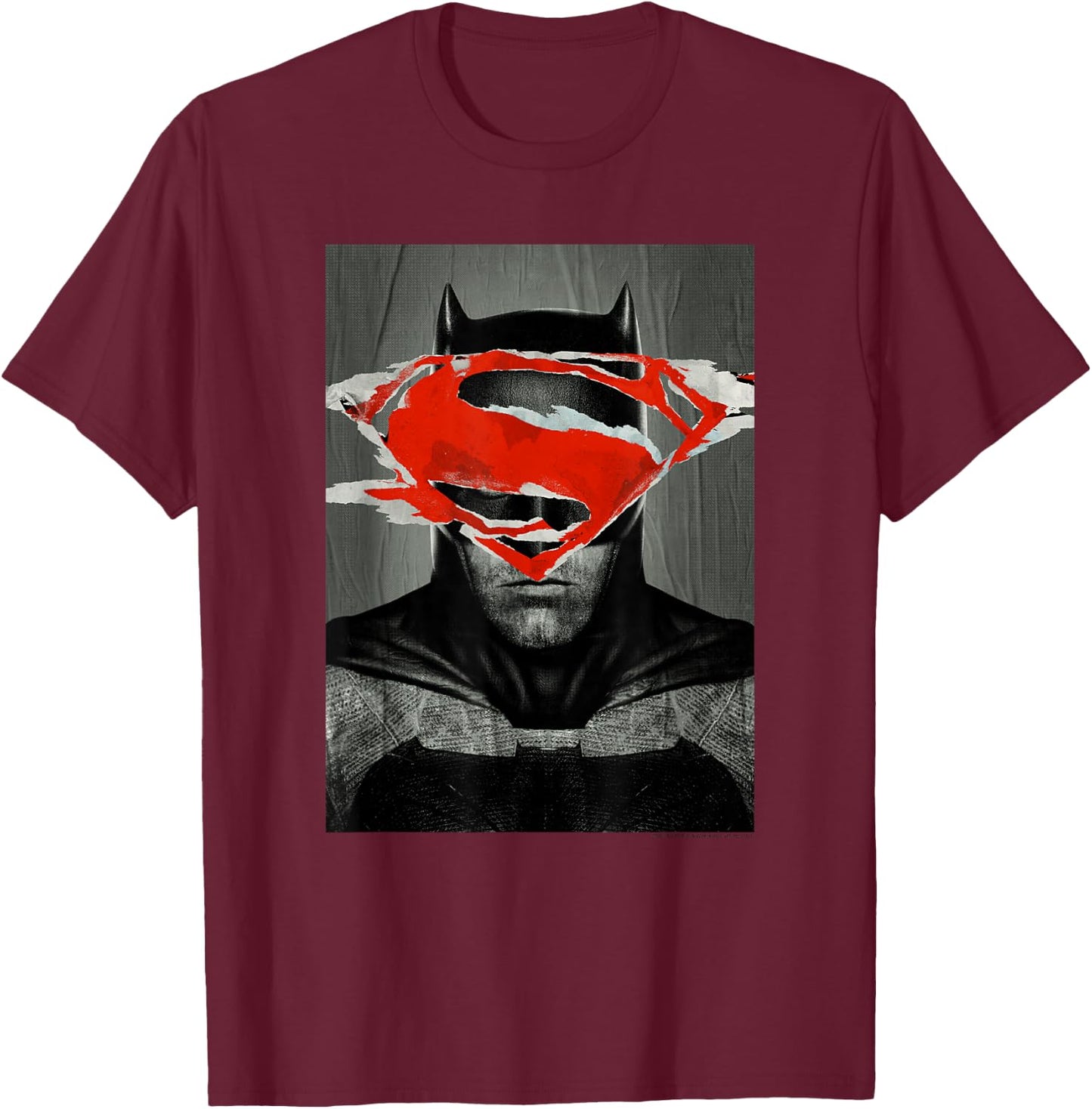Batman v Superman Batman Poster T Shirt T-Shirt - T-Shirt | Maroon