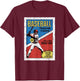 Retro Baseball Card Wrapper (Distressed) T-Shirt - T-Shirt | Maroon
