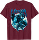 Marvel Venom Deep Blue Circle Logo Graphic T-Shirt - T-Shirt | Maroon