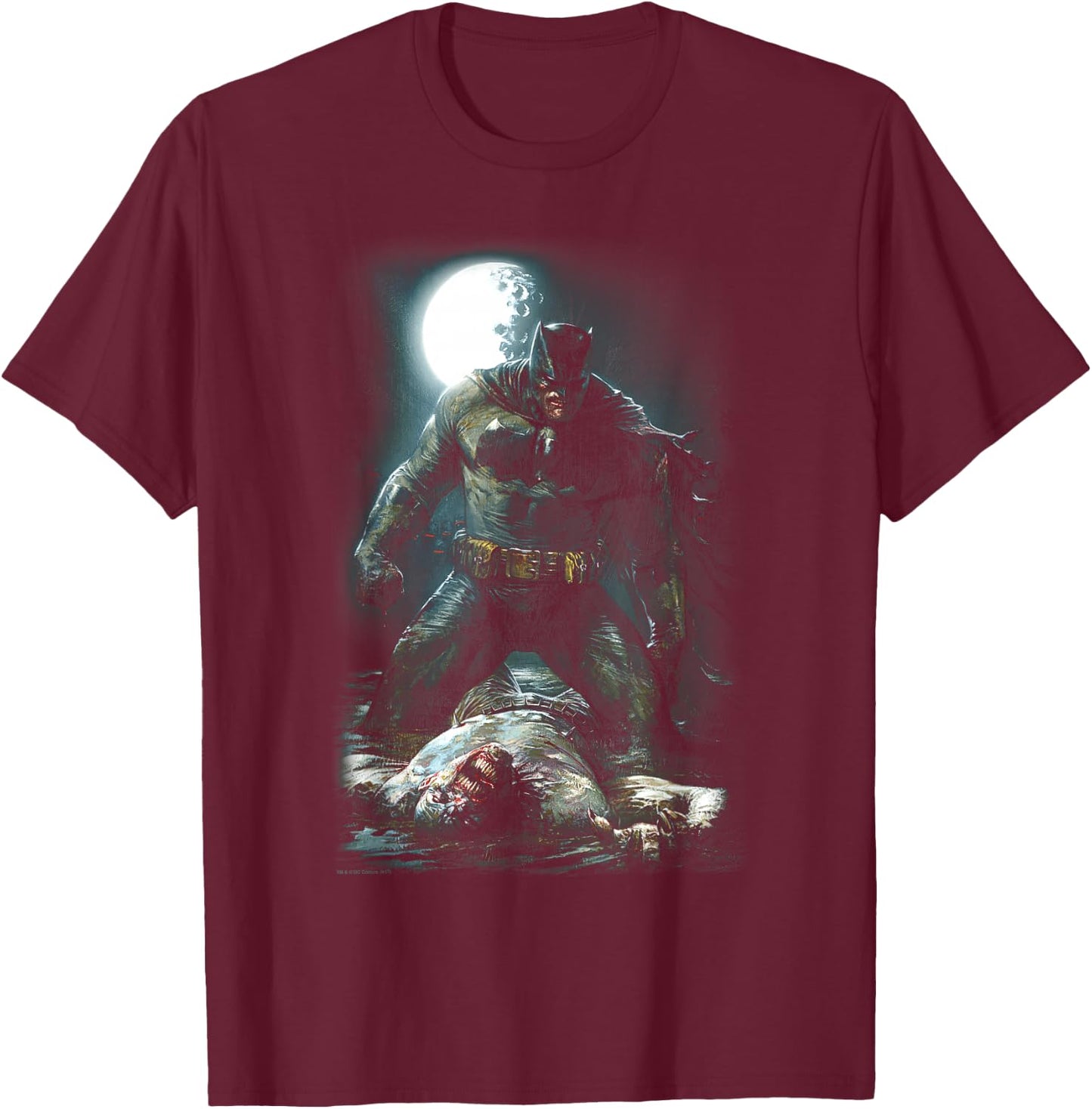Batman Mudhole T-Shirt - T-Shirt | Maroon