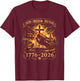 Faith Freedom 250 Years 250th Anniversary USA Independence T-Shirt - T-Shirt | Maroon