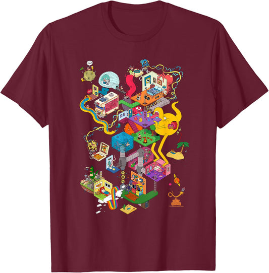 Uncle Grandpa Inside The Rv T-Shirt - T-Shirt | Maroon