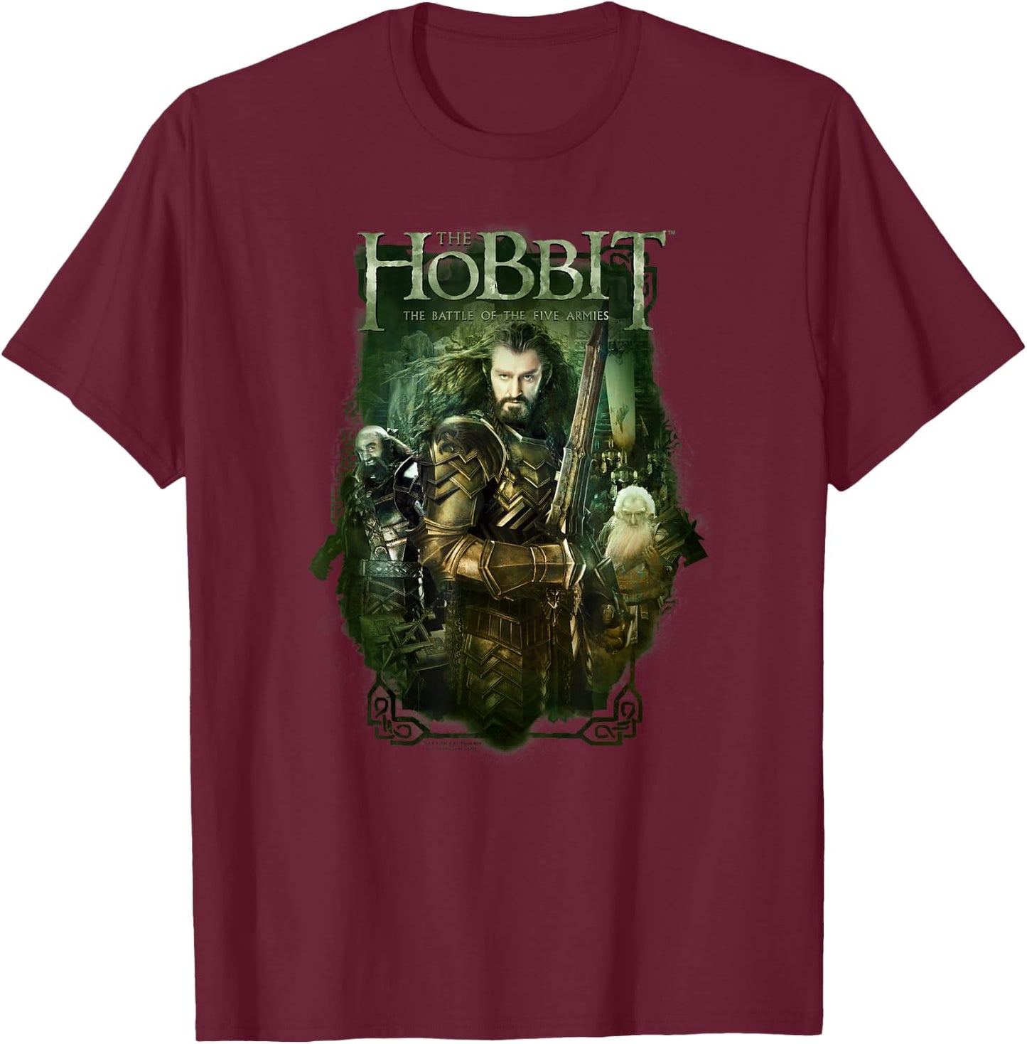 Hobbit King Thorin and Company T Shirt T-Shirt - T-Shirt | Maroon