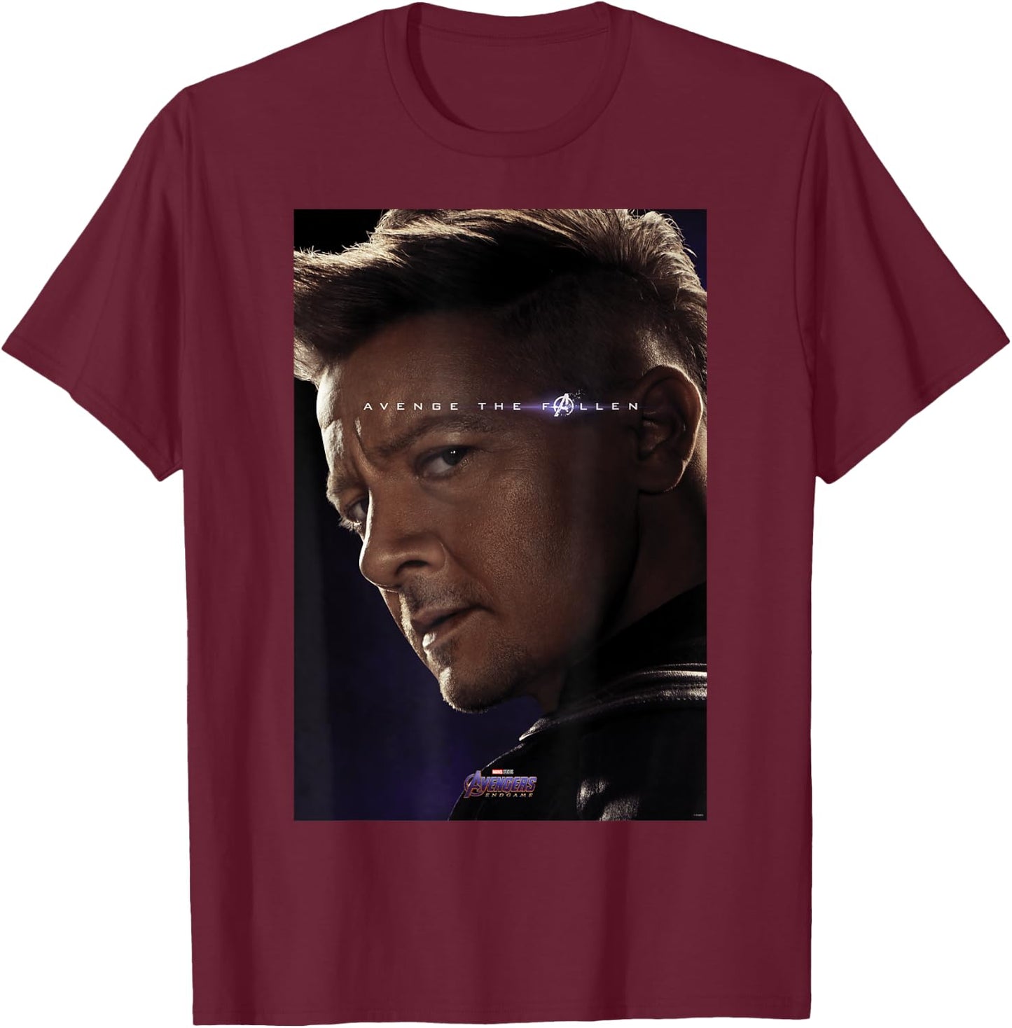 Marvel Avengers Endgame Hawkeye What Ever It Takes Poster T-Shirt - T-Shirt | Maroon