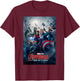 Marvel Studios Avengers 2 Movie Poster Graphic T-Shirt - T-Shirt | Maroon