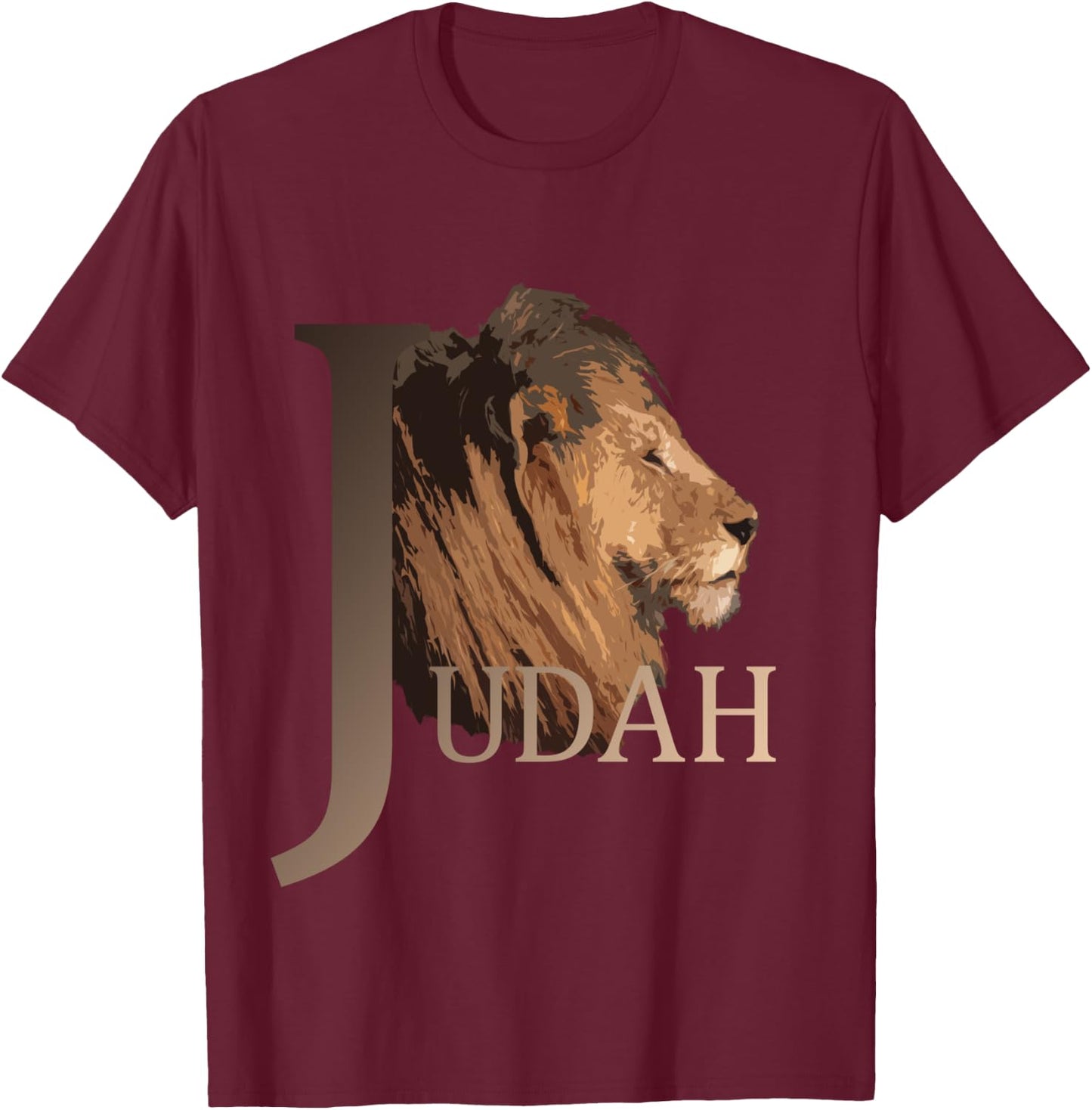 Lion Of Judah - Tribe Of Judah T-Shirt - T-Shirt | Maroon