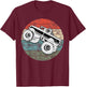 Vintage Monster Trucks Big Foot Cars Lovers Gift T-Shirt - T-Shirt | Maroon