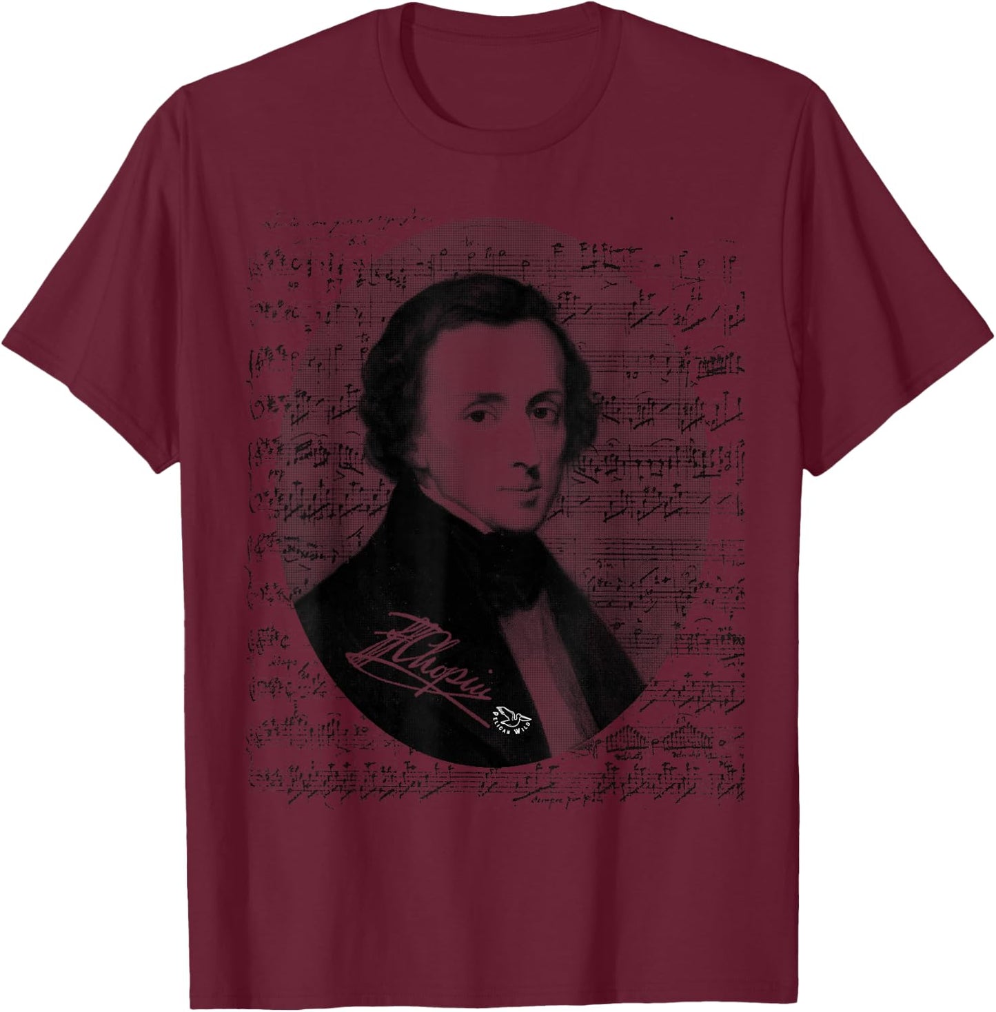 Frederic Chopin for Chopin Music Lovers Pianist Gift T-Shirt - T-Shirt | Maroon