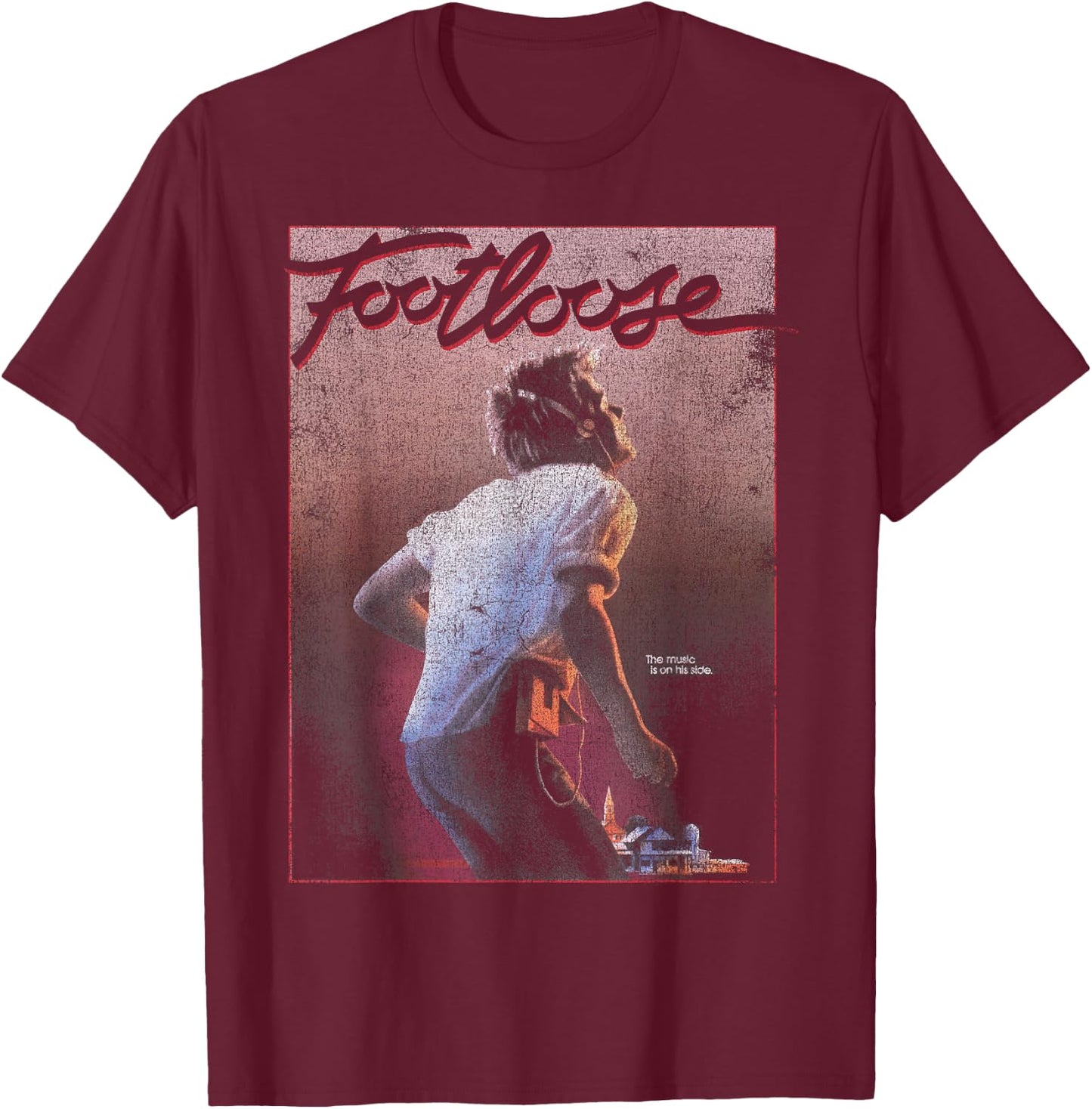 Footloose Classic Poster T-Shirt - T-Shirt | Maroon