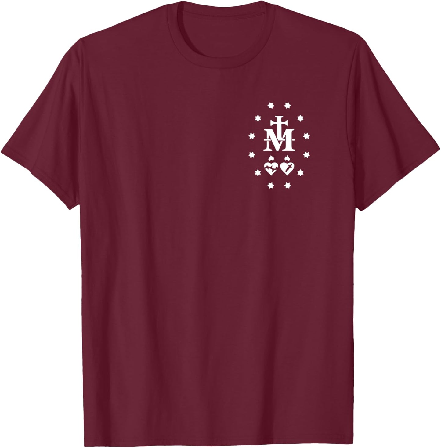 Miraculous Medal Catholic , Gifts for Catholics T-Shirt - T-Shirt | Maroon