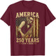 Vintage Abraham Lincoln Abe Playing Saxophone 250 Years T-Shirt - T-Shirt | Maroon
